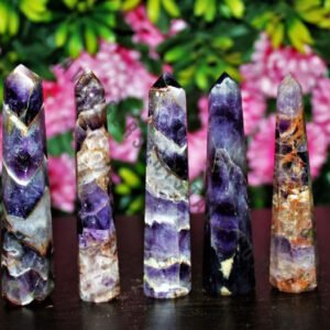 Amethyst Gemstone Obelisk Points