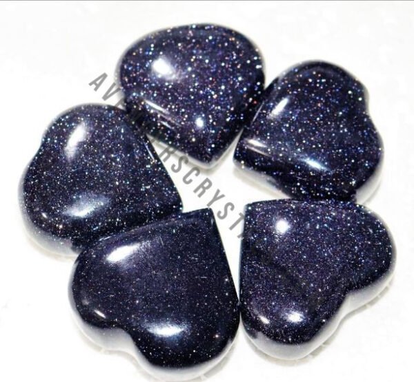Blue Goldstone hearts
