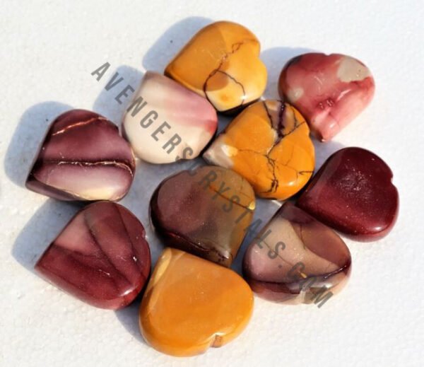 Mookaite Jasper Hearts