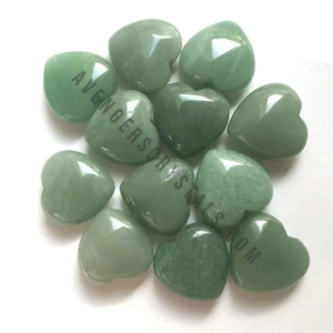 Green Aventurine Small Puffy Hearts