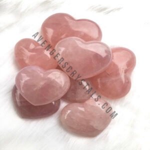 Rose Quartz Crystals Puffy Hearts