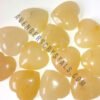 Golden Quartz Agate Hearts