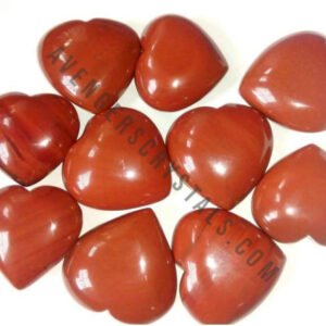 Red Jasper Agate Stone Hearts