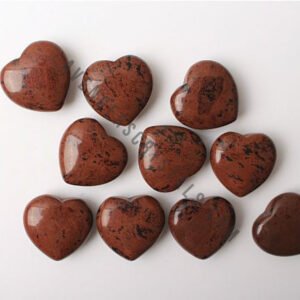 Mahogany Obsidian Small Crystals Hearts