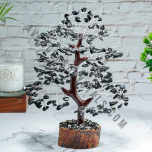 Black Agate Gemstone Chips Tree