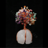 Multi Crystals Gemstone Tree With White Quartz Base