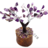 Amethyst & White Quartz Agate Chips Tree