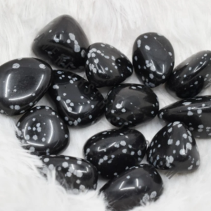 Wholesale Snowflake Obsidian Gemstone Tumble Stones