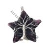 Amethyst Star Wire Wrapped Pendant