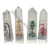 Reiki Engraved Selenite Tower set