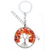 Red Carnelian Tree of Life Keychain