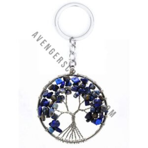 Sodalite Tree of Life Keychain