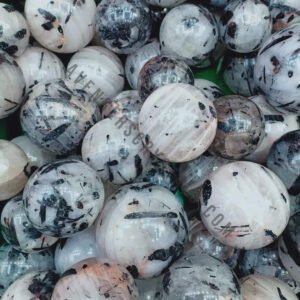 Tourmalinated Quartz Gemstone Ball