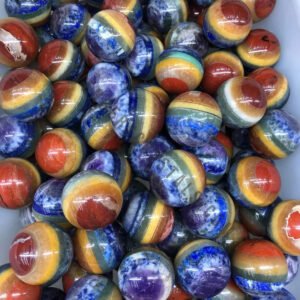 Seven Chakra Bonded Gemstone Spheres
