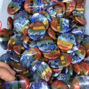 Seven Chakra Bonded Worry Stones