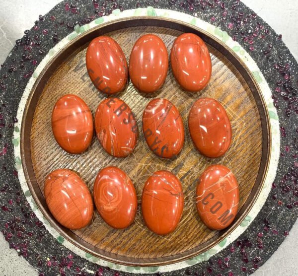 Red Jasper Palm Stones Pocket Stones
