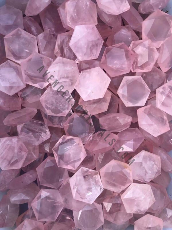 Rose Quartz Gemstone Star of David