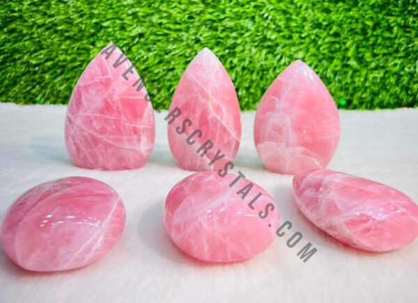 Rose Quartz Crystal Flame