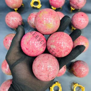Thulite Gemstone Spheres