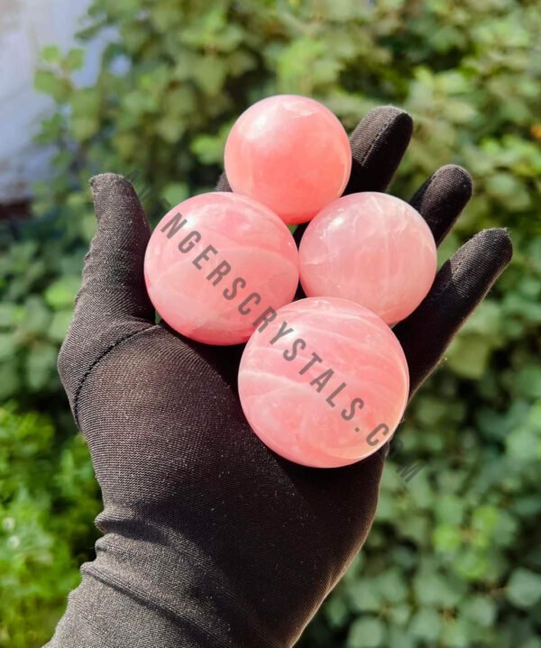 Rose Quartz Gemstone Spheres