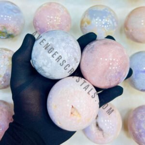 Pink Amethyst Gemstone Spheres