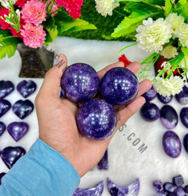 Lepidolite Gemstone Spheres