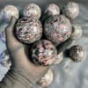 Ruby Fall Matrix Gemstone Spheres