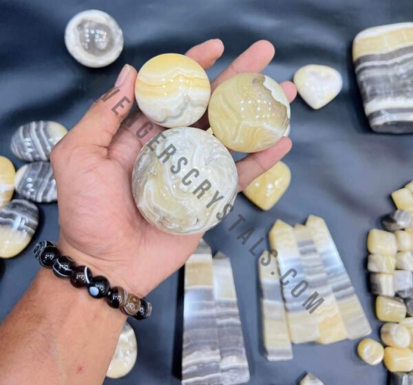 Zebra Calcite Gemstone Spheres