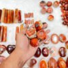Red Carnelian Gemstone Spheres