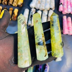 Prehnite Crystal Obelisk Points