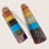 Seven Chakra Bonded Gemstone Obelisk Points