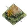 Green Aventurine Metatron Chakra Orgonite Pyramid