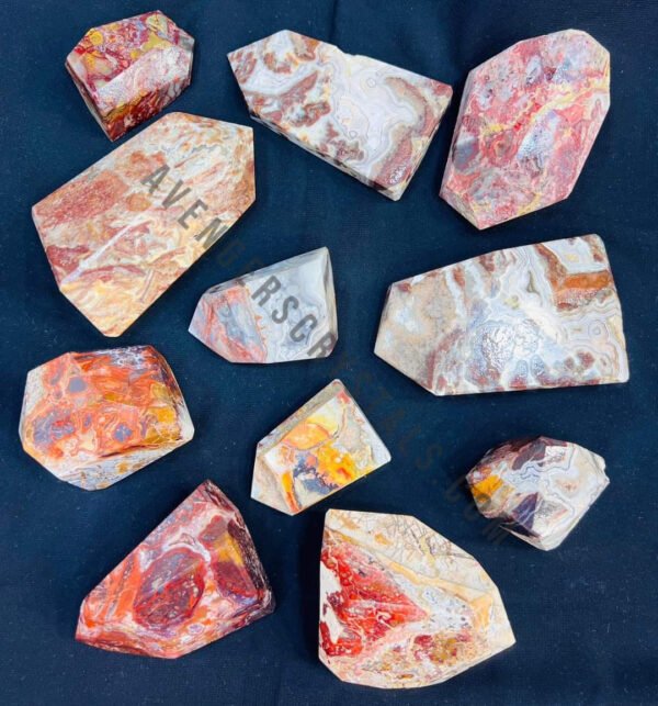 Crazy Lace Agate Free forms Points