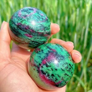 Ruby Zoisite Gemstone Spheres