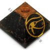 Black Tourmaline Eye of Horus Orgone Pyramid