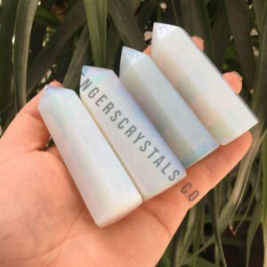 Opalite Gemstone Obelisk Points