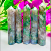 Moss Agate Crystal Obelisk Point