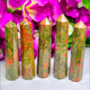 African Unakite Crystal Obelisk Point