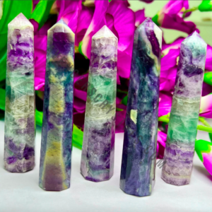 Multi Fluorite Crystal Obelisk Point