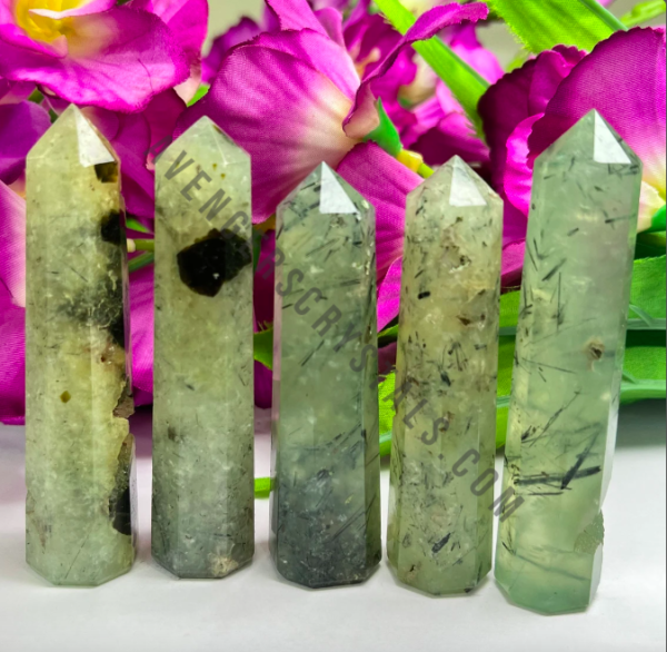 Prehnite Crystal Obelisk Point