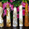 King Cobra Jasper Gemstone Obelisk Points