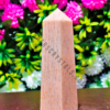 Cream Moonstone Gemstone Obelisk Tower