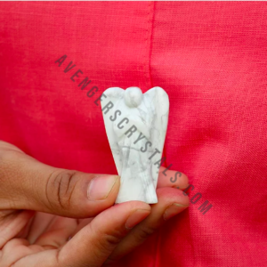 White Howlite Crystal Angel
