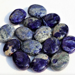 Sodalite Crystal Palm Stones