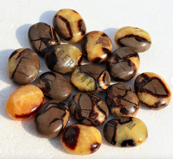 Septarian Crystal Palm Stones
