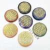 Seven Chakra Flower of Life Engraved Set