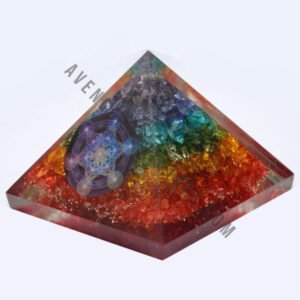 Seven Chakra Metatron Orgone Pyramid