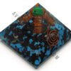 Black Tourmaline Turquoise Orgonite Pyramid