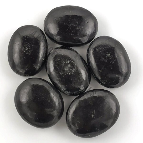 Black Agate Large Crystal Palm Stones
