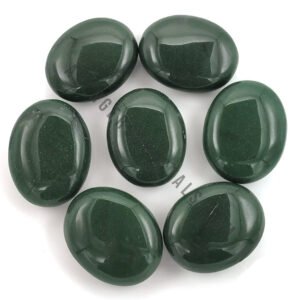 Green Jade Large Crystal Palm Stones